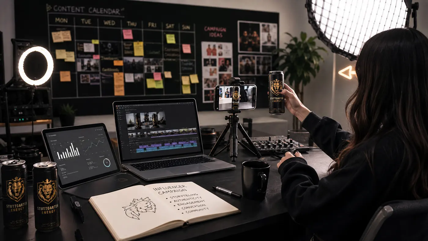 Social Media und Influencer Content Studio