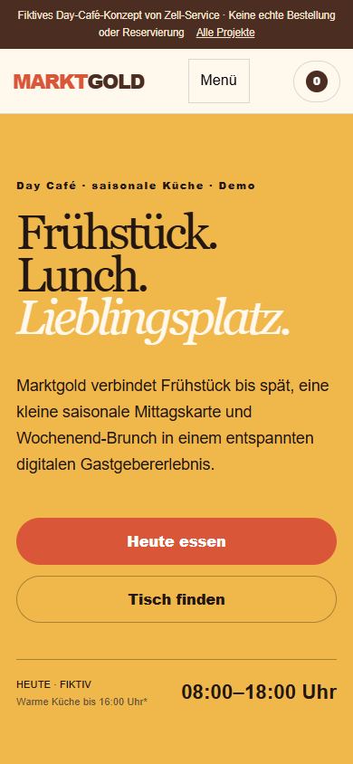 Mobile Darstellung von Café Marktgold